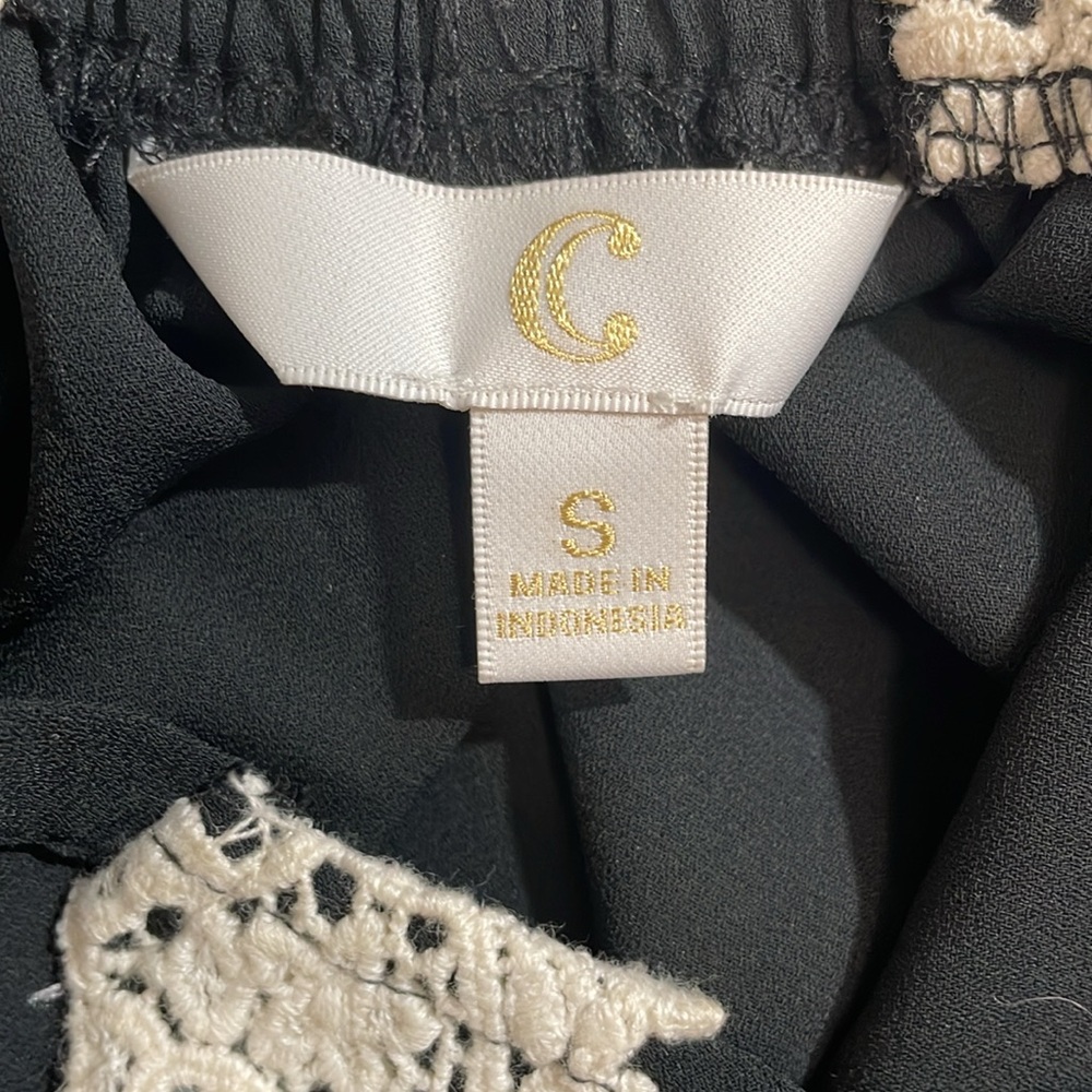 #H38 Black dressy tank top Small Sm - Picture 3 of 4